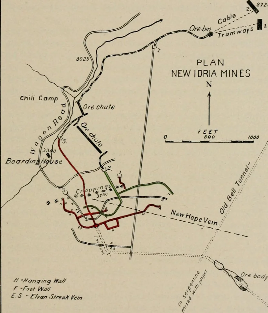 An illustration from The quicksilver resources of California, 1903, leaf 170
