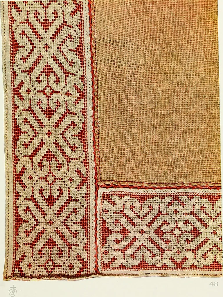 An illustration from Broderies des paysannes de Smolensk; Exécutées sous la direction de la Princesse Marie Ténichev, 1900, leaf 100