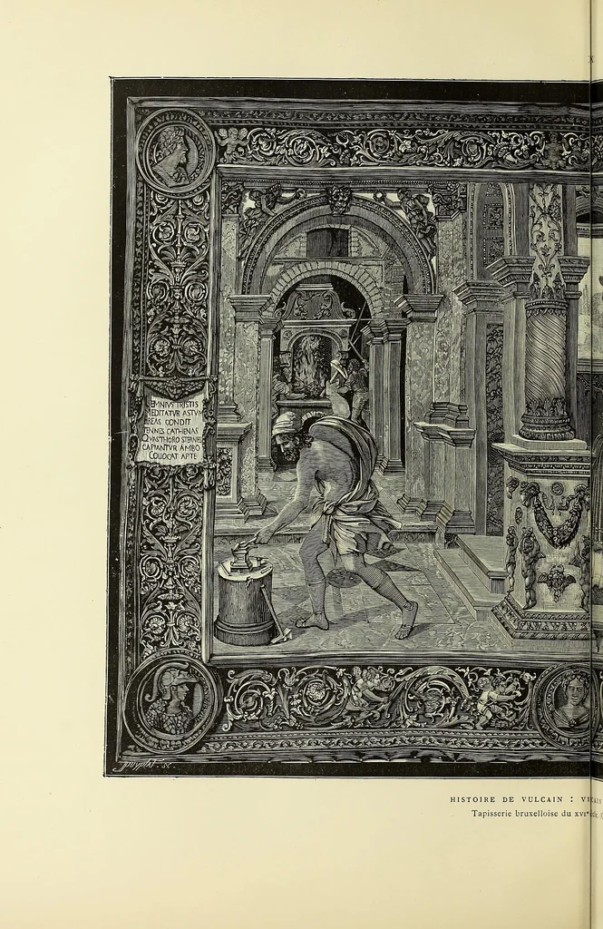 An illustration from Tapisseries, broderies et dentelles; recueil de modeles anciens et modernes, 1890, leaf 109