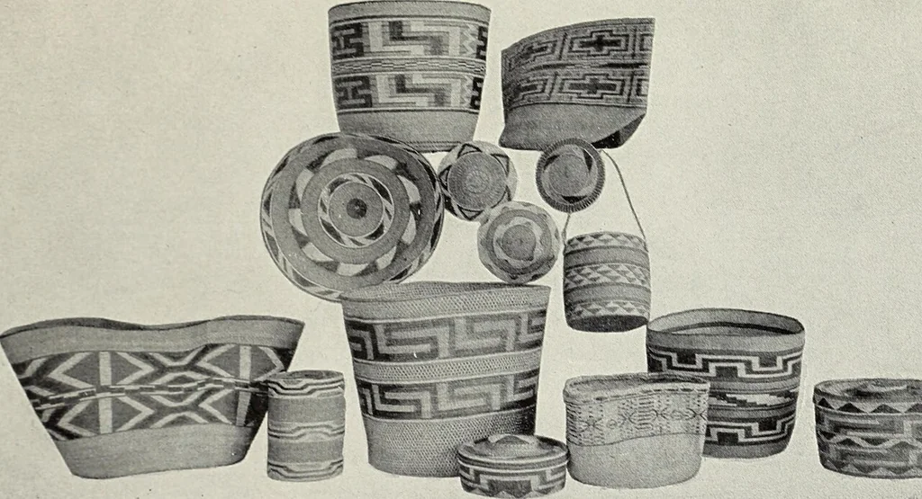 An illustration from How to make baskets, 1911, leaf 240