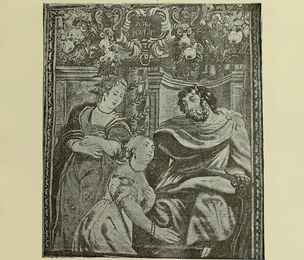 An illustration from Tapisseries, broderies et dentelles; recueil de modeles anciens et modernes, 1890, leaf 132