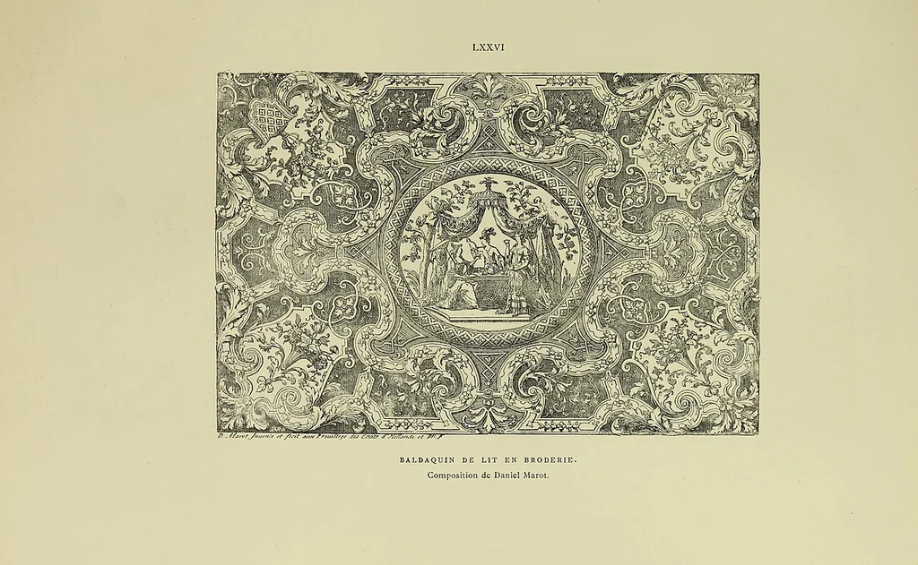 An illustration from Tapisseries, broderies et dentelles; recueil de modeles anciens et modernes, 1890, leaf 202