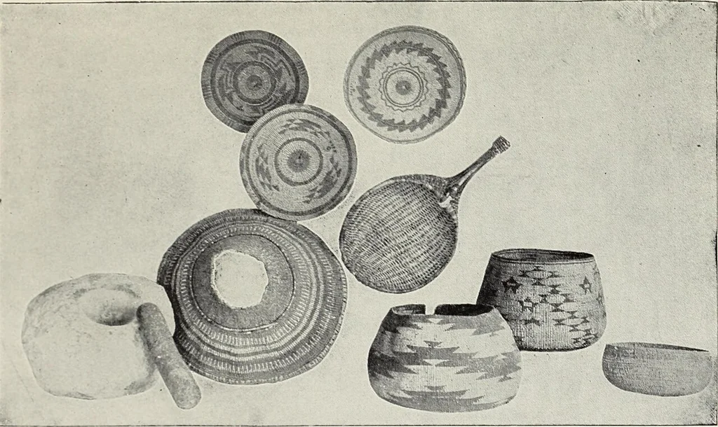 An illustration from How to make baskets, 1911, leaf 232