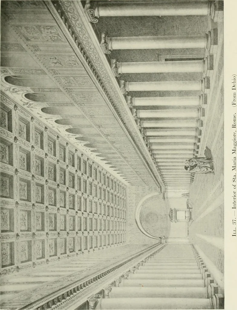 An illustration from Medieval architecture, its origins and development, with lists of monuments and bibliographies, 1912, leaf 142