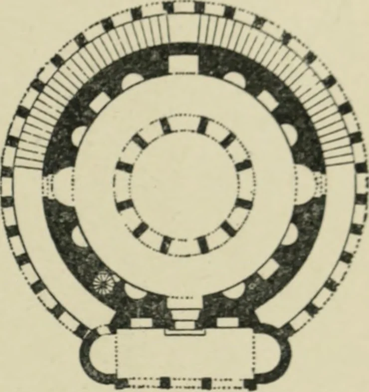 An illustration from A history of architecture in Italy from the time of Constantine to the dawn of the renaissance, 1901, leaf 96