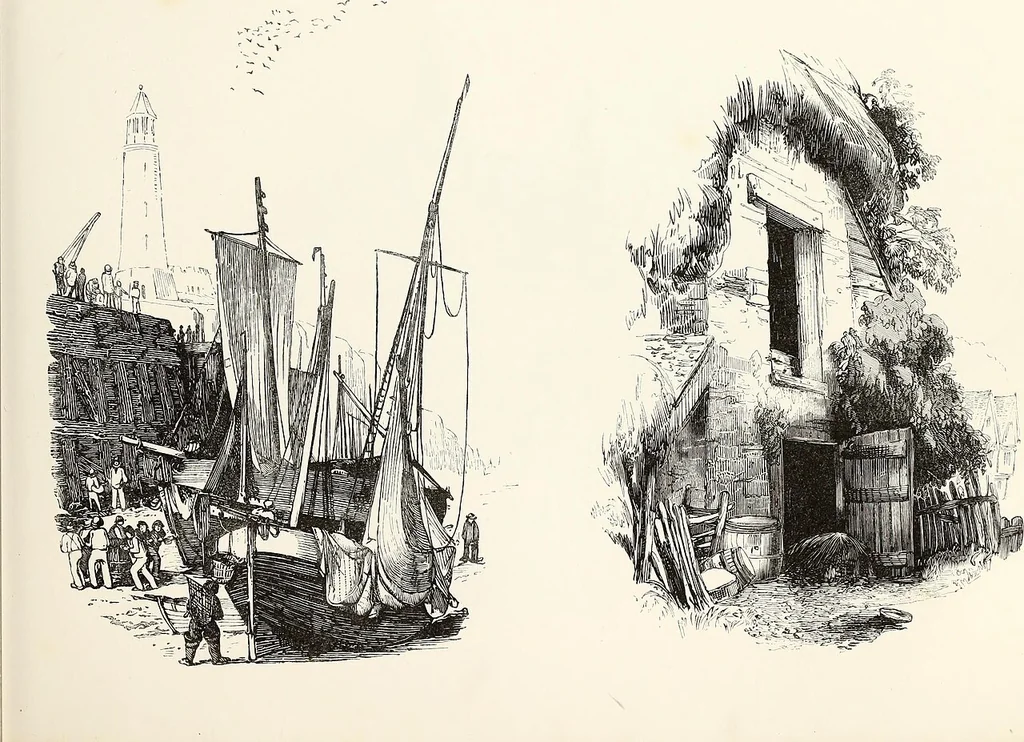 An illustration from The progressive drawing-book : containing a series of easy and comprehensive lessons for drawing landscape, architecture, the human figure, shipping, and animals, &c. without the aid of a master : also, a complete treatise on perspective, with nearly three hundred engravings, 1853, leaf 134