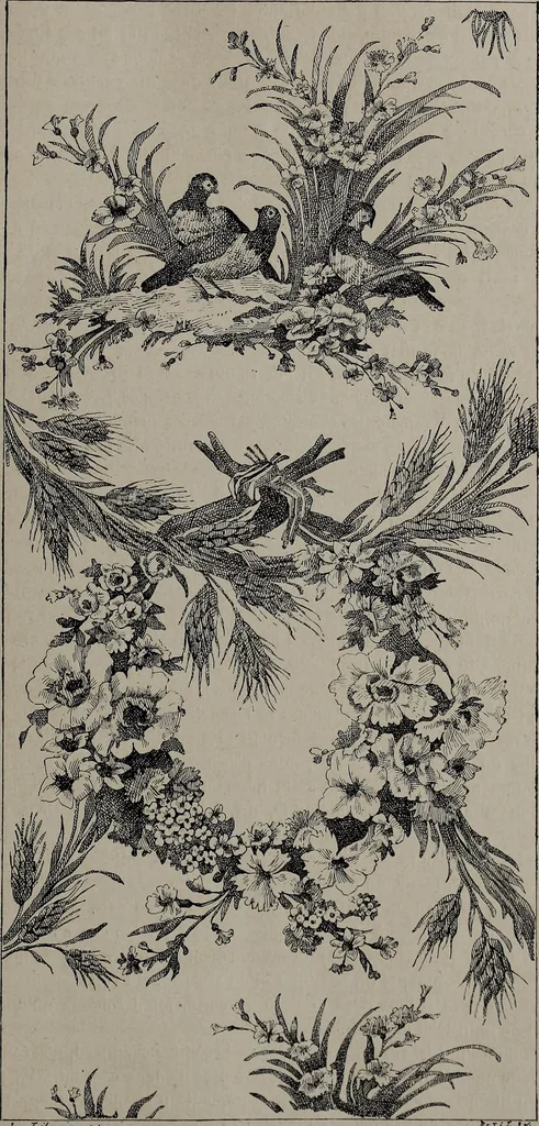 An illustration from Histoire du tissu ancien à l'exposition de l'Union centrale des arts décoratifs, 1883, leaf 25