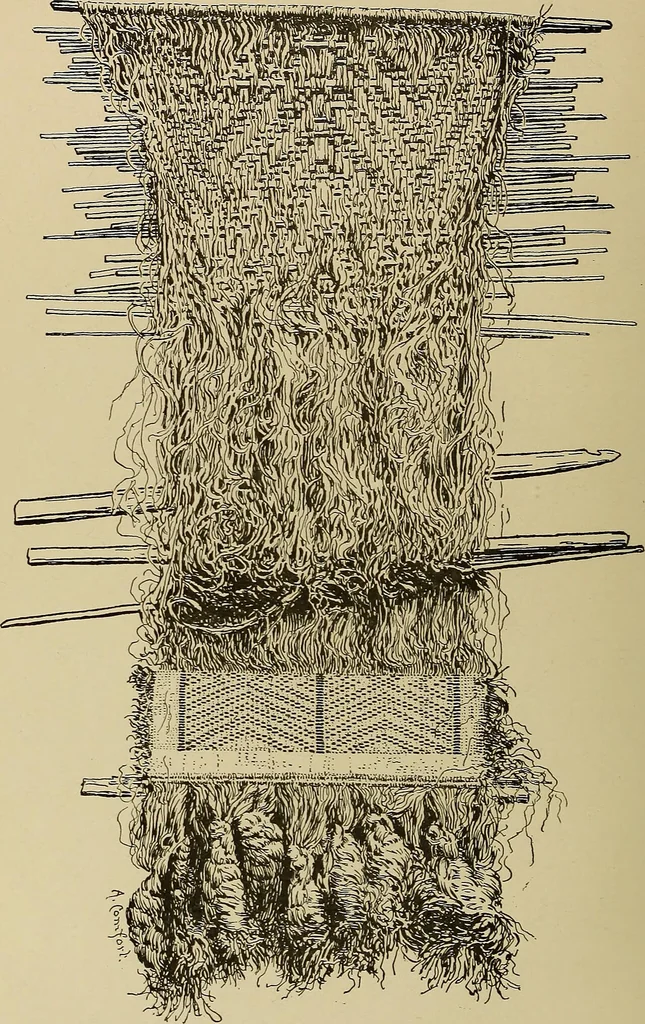 An illustration from Studies in primitive looms, 1918, leaf 39