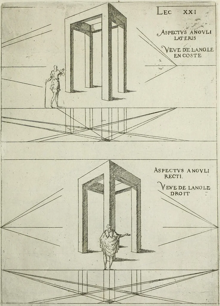 An illustration from Leçons de perspective positive, 1576, leaf 68