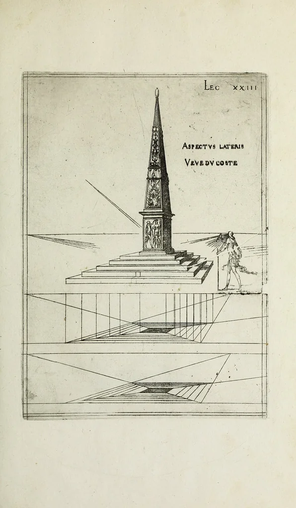 An illustration from Leçons de perspective positive, 1576, leaf 72