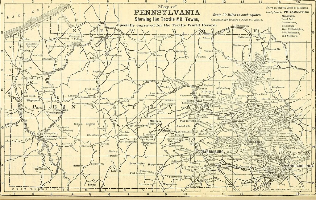 An illustration from Official American textile directory; containing reports of all the textile manufacturing establishments in the United States and Canada, together with the yarn trade index ... Comp. annually by the Textile world journal, 1914, leaf 309