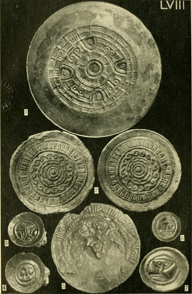 An illustration from The arts in early England, 1903, leaf 477