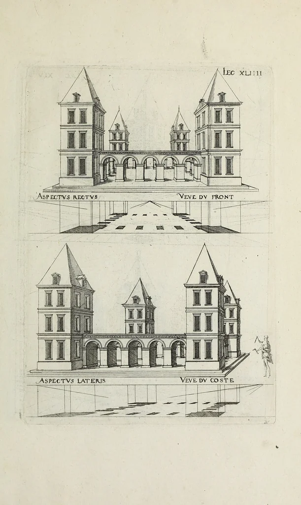 An illustration from Leçons de perspective positive, 1576, leaf 114