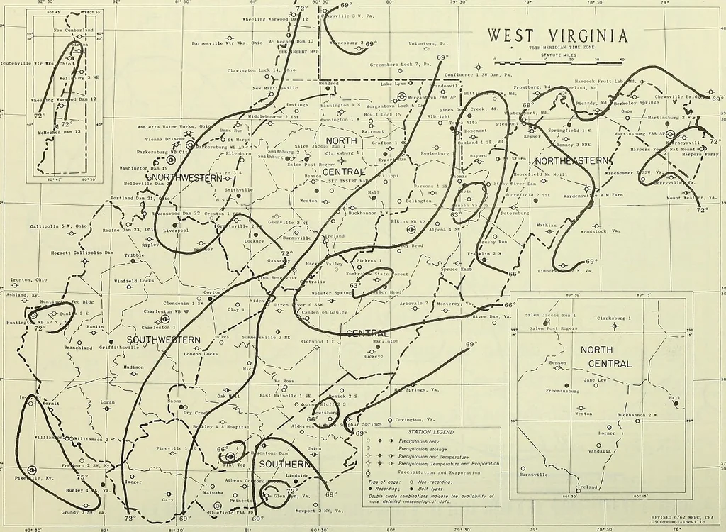 An illustration from Climatological data, West Virginia, 1898, leaf 283