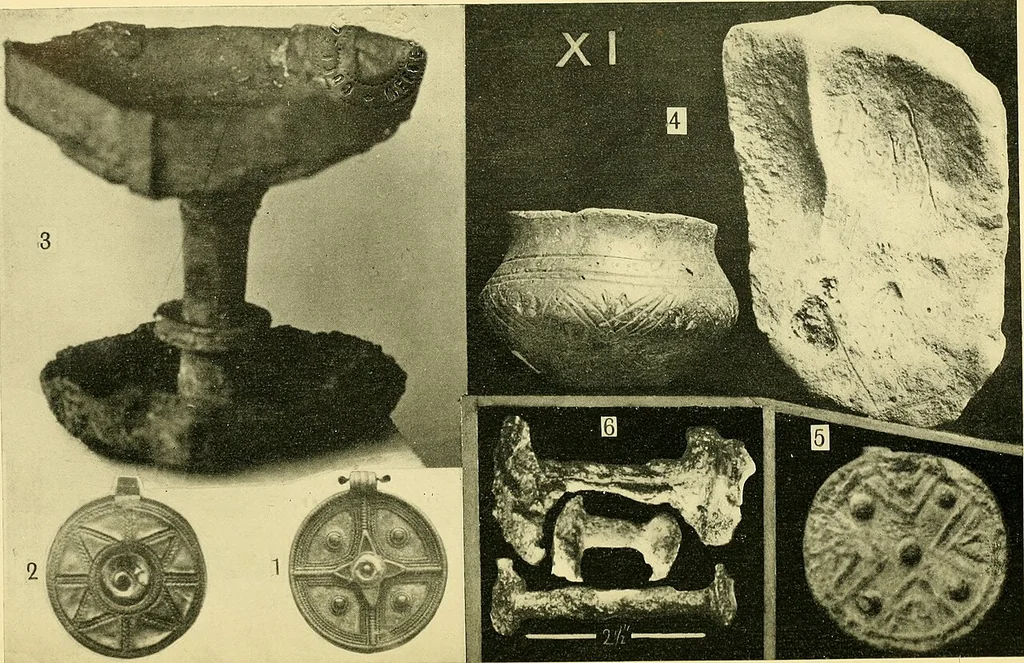 An illustration from The arts in early England, 1903, leaf 183