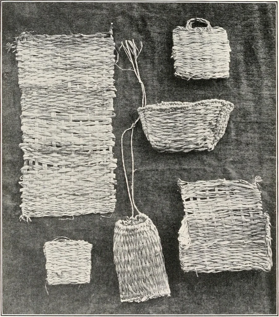 An illustration from How to make Indian and other baskets, 1903, leaf 77