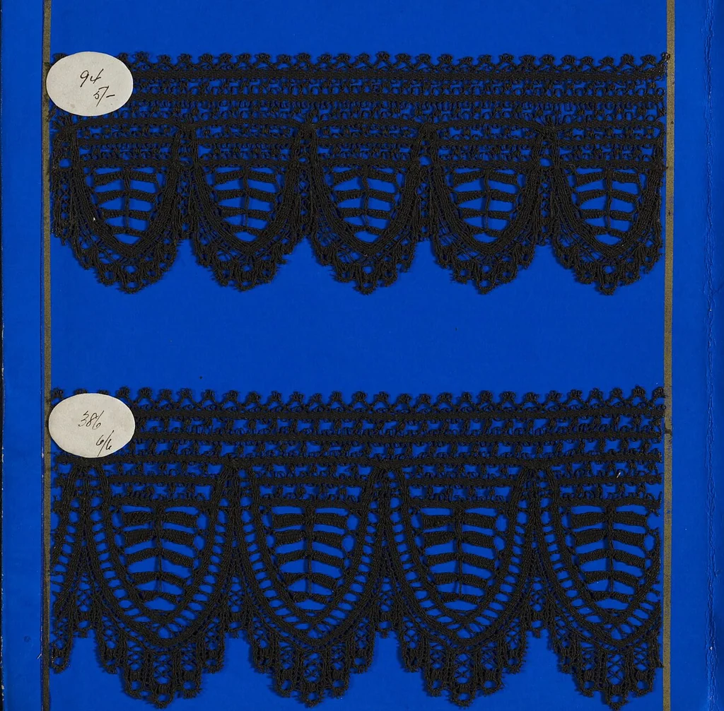 An illustration from Lace sample book, 1900, leaf 21