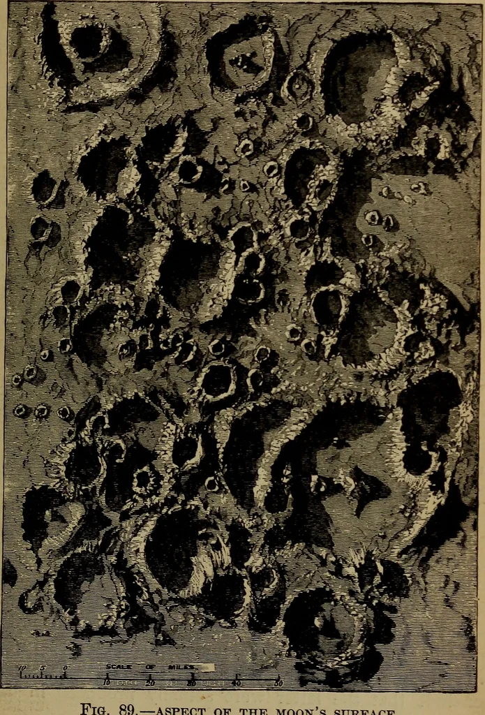 An illustration from Astronomy for high schools and colleges, 1881, leaf 348