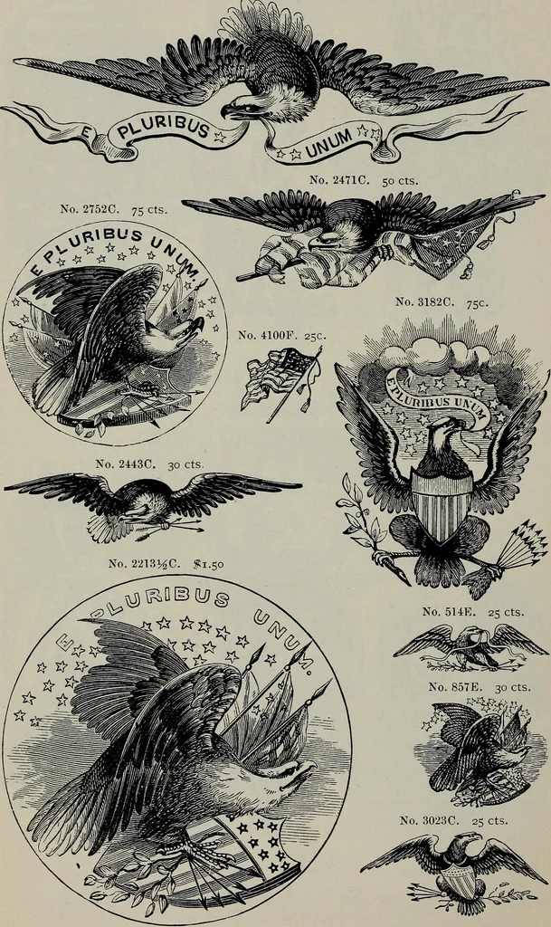 An illustration from Specimens of type, borders, ornaments, brass rules and cuts, etc. : catalogue of printing machinery and materials, wood goods, etc, 1897, leaf 729