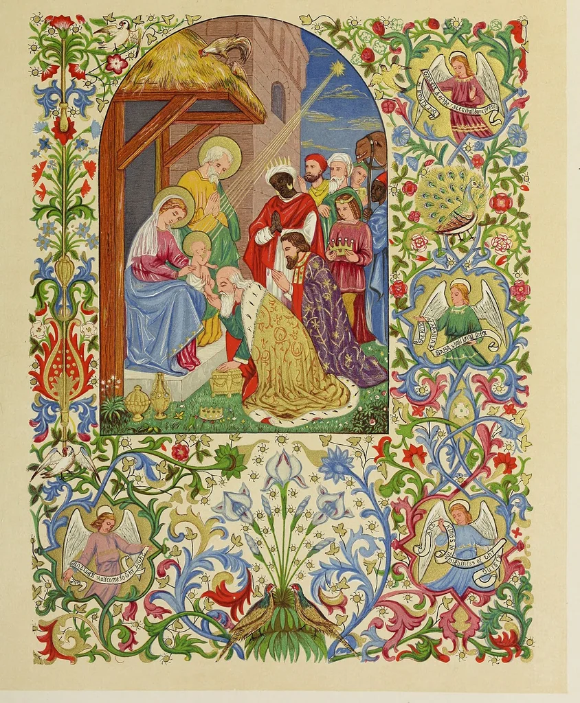 An illustration from A Christmas carol, 1873, leaf 60