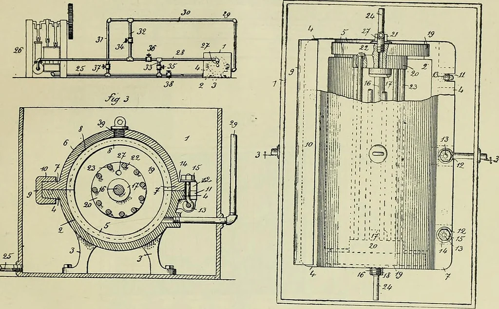 An illustration from Revue générale des matières colorantes et de leurs applications aux textiles, 1908, leaf 68