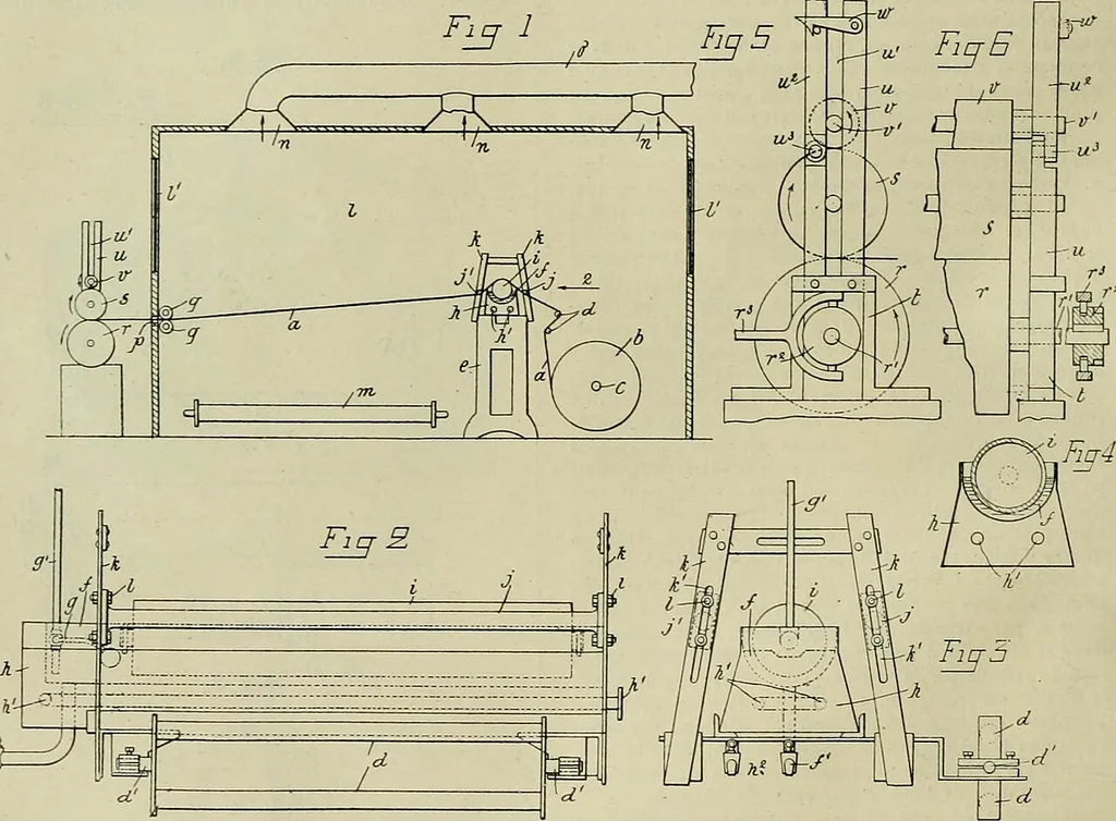 An illustration from Revue générale des matières colorantes et de leurs applications aux textiles, 1908, leaf 135