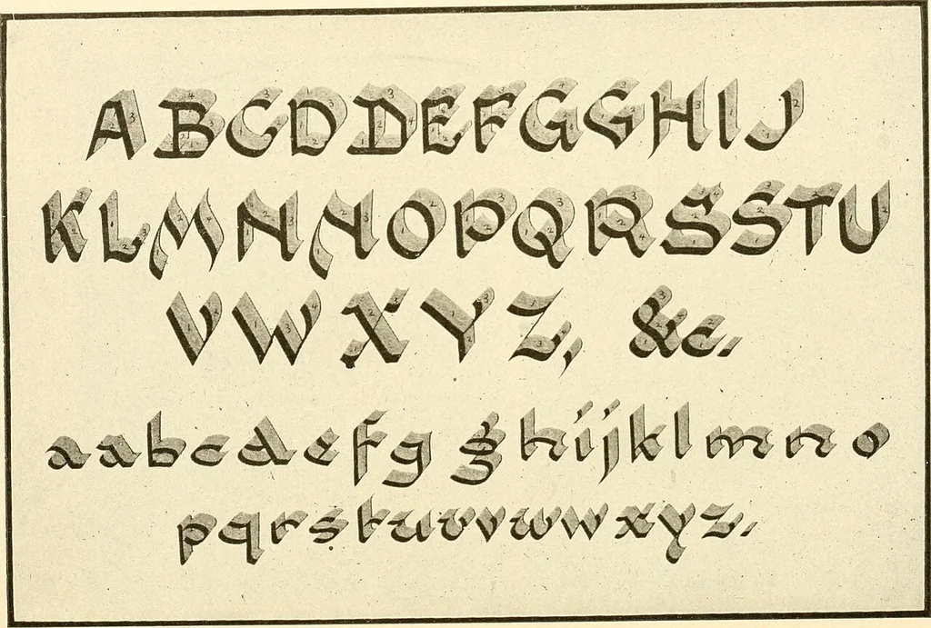 An illustration from How to make show cards; a practical treatise for the use of retail merchants and their clerks, 1916, leaf 117