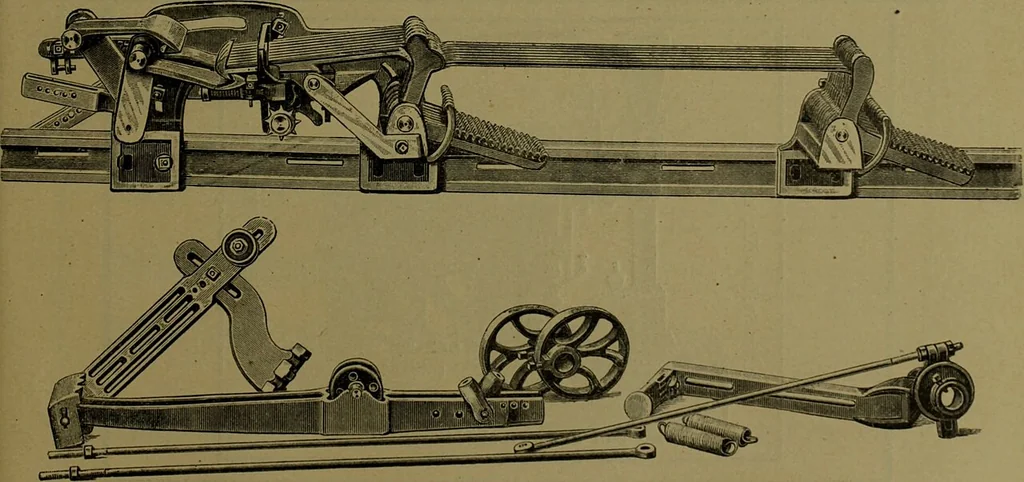 An illustration from Ausführliches Handbuch der Weberei. Ein Lehr- und Hilfsbuch für Fabrikanten, Weber und Webschüler, 1909, leaf 544