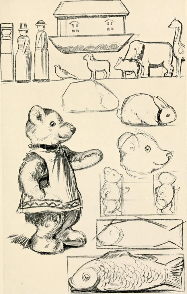 An illustration from Drawing for beginners, 1920, leaf 41