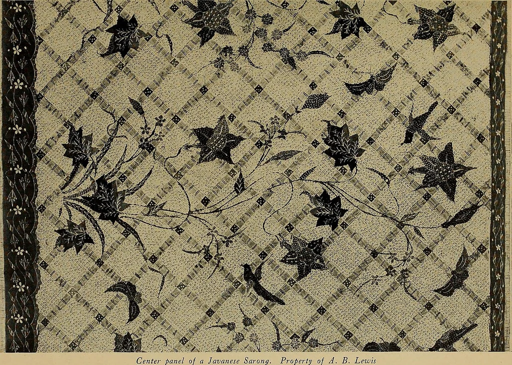 An illustration from First lessons in batik; a handbook in batik, tie-dyeing and all pattern dyeing, 1921, leaf 43