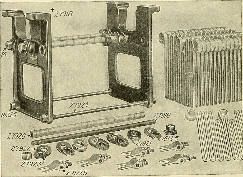 An illustration from Cyclopedia of applied electricity : a general reference work on direct-current generators and motors, storage batteries, electrochemistry, welding, electric wiring, meters, electric lighting, electric railways, power stations, switchboards, power transmission, alternating-current machinery, telegraphy, etc., 1916, leaf 261