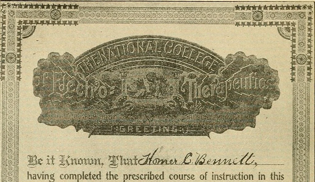 An illustration from The electro-therapeutic guide, or, A thousand questions asked and answered, 1907, leaf 322