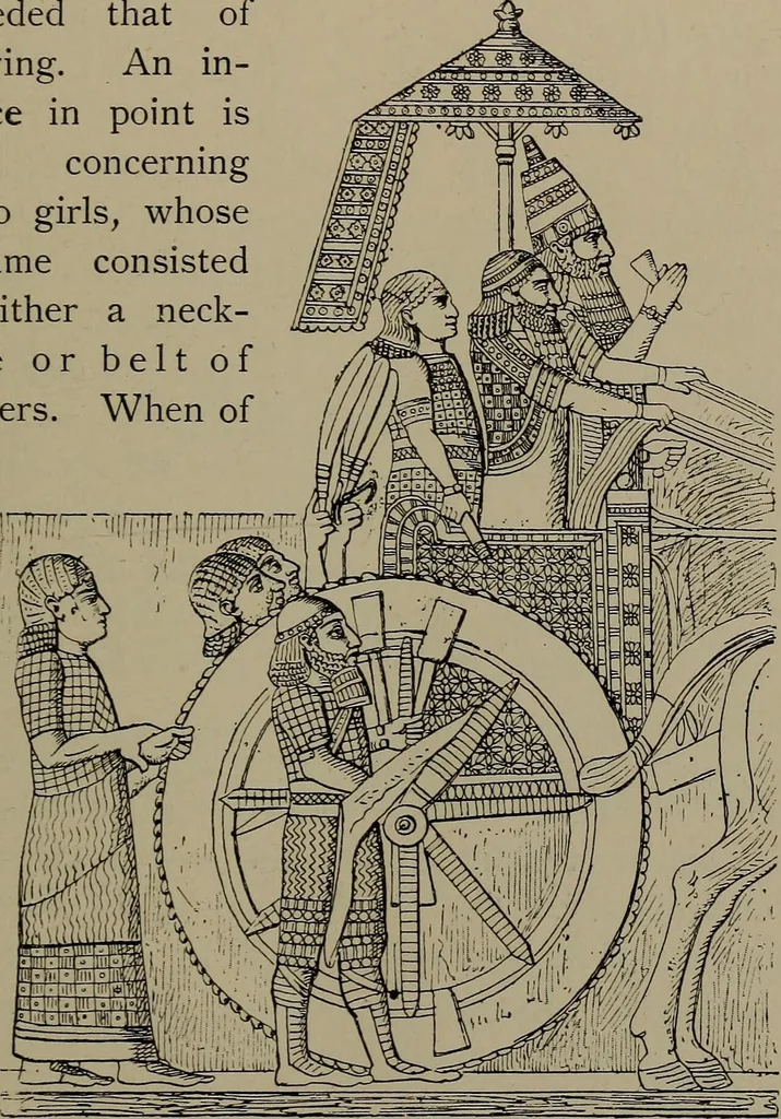 An illustration from Embroidery and lace: their manufacture and history from the remotest antiquity to the present day. A handbook for amateurs, collectors and general readers, 1888, leaf 34