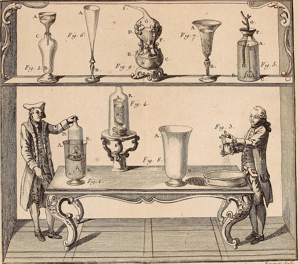 An illustration from Description et usage d'un cabinet de physique expérimentale, 1775, leaf 378