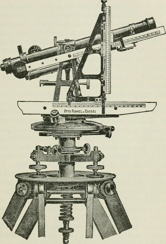 An illustration from Topographic surveying; including geographic, exploratory, and military mapping, with hints on camping, emergency surgery, and photography, 1905, leaf 328