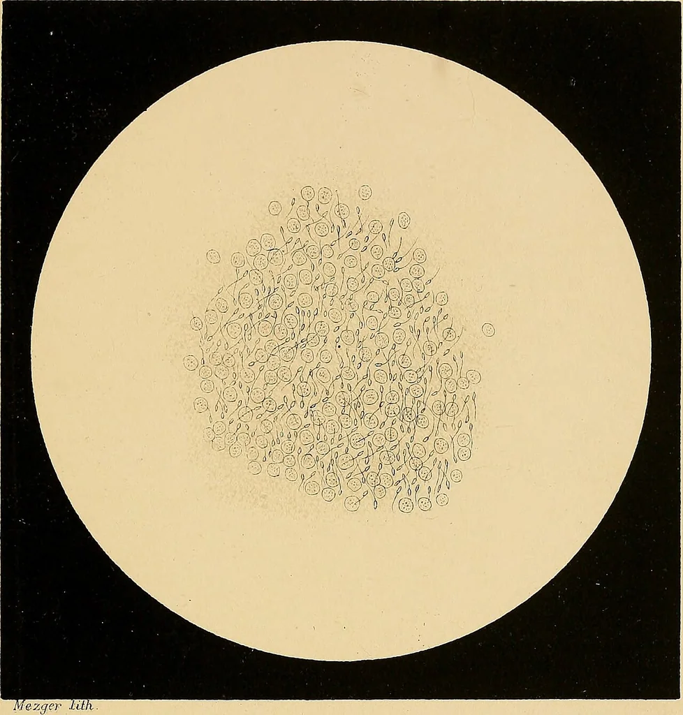 An illustration from An atlas of clinical microscopy, 1885, leaf 256