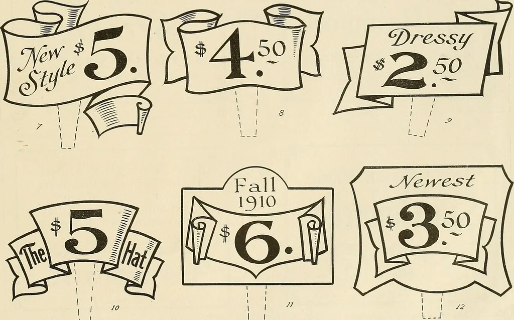 An illustration from Fairchild's rapid letterer and show-card maker, commercial alphabet construction with brush or pen, 1910, leaf 44