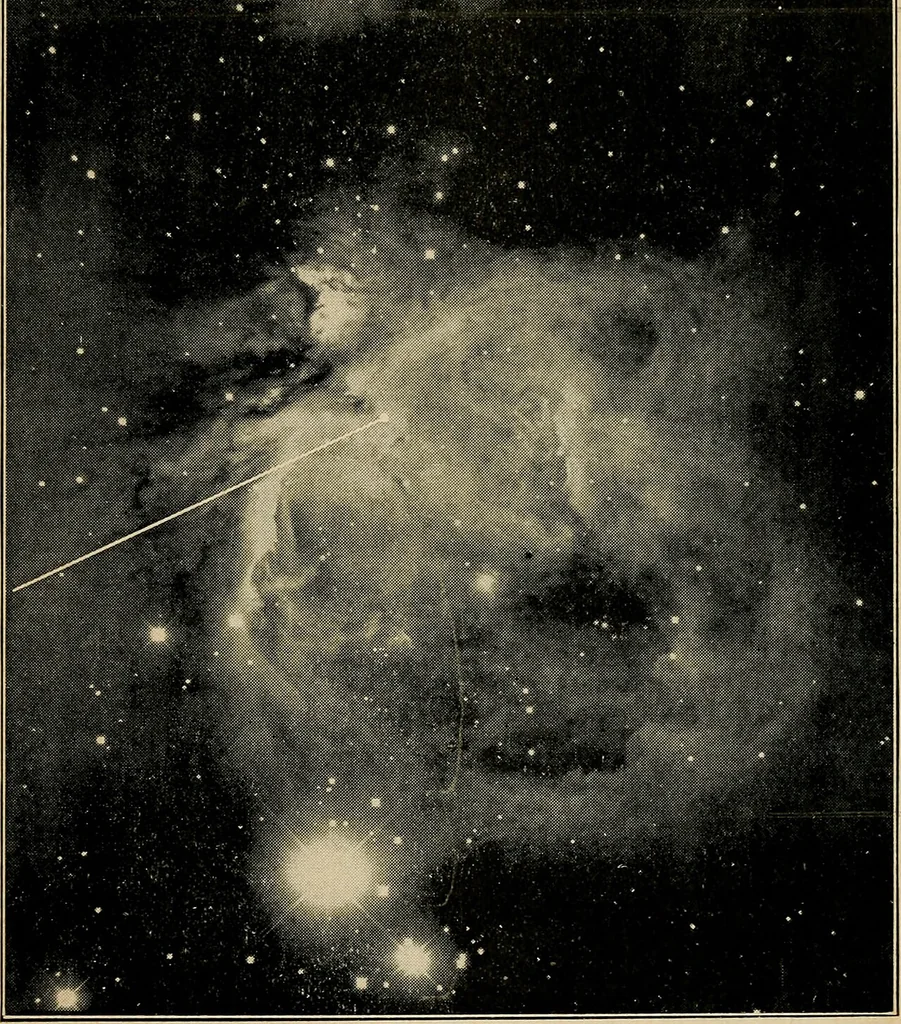 An illustration from Astronomy and the Bible;, 1919, leaf 290