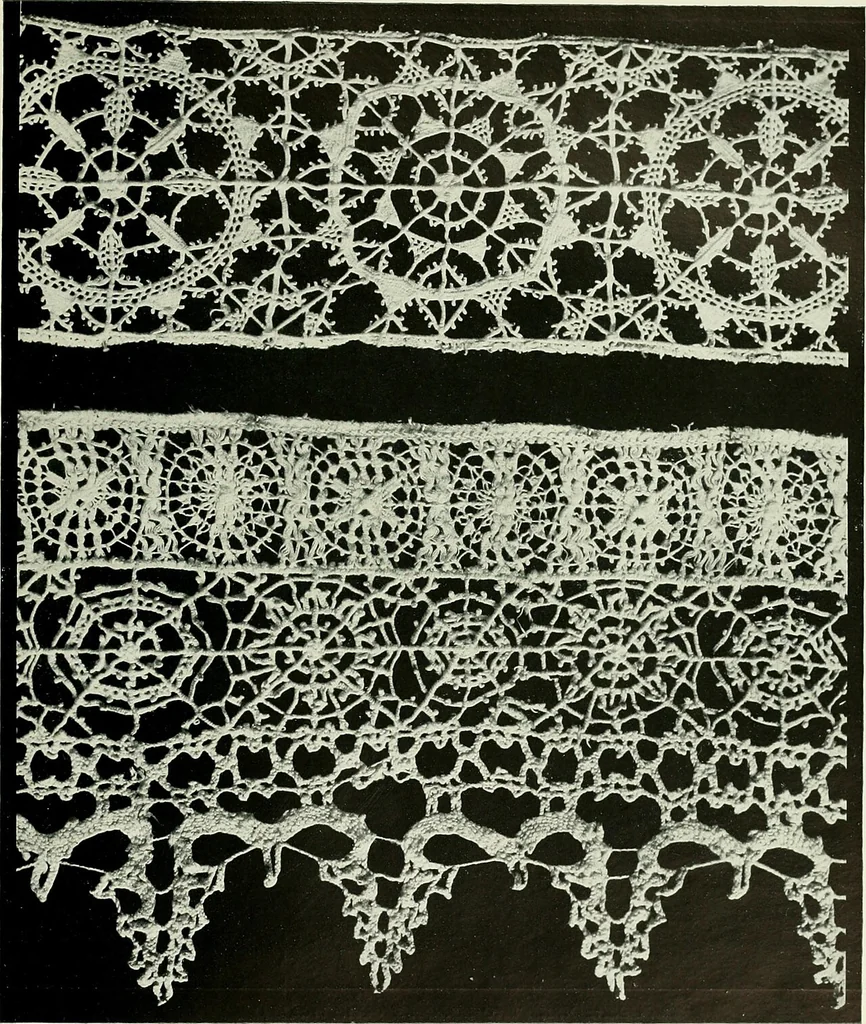 An illustration from Seven centuries of lace, 1908, leaf 106