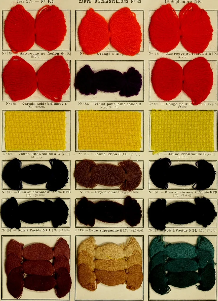 An illustration from Revue générale des matières colorantes et de leurs applications aux textiles, 1908, leaf 294