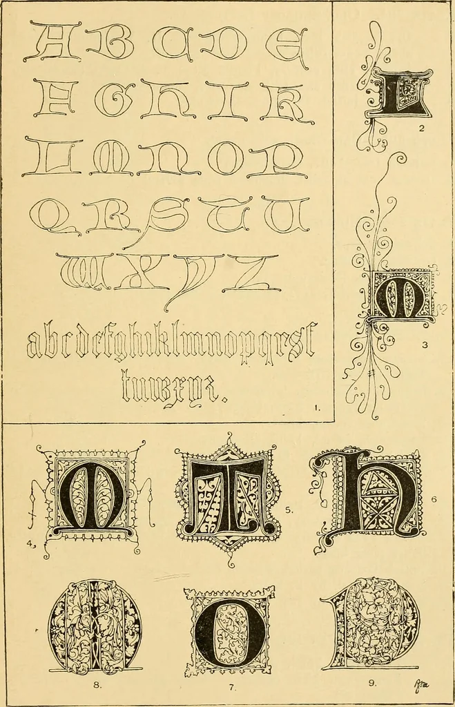 An illustration from Handbook of ornament; a grammar of art, industrial and architectural designing in all its branches, for practical as well as theoretical use, 1900, leaf 547