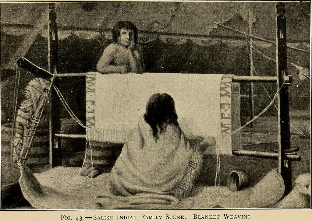 An illustration from Yarn and cloth making; an economic study; a college and normal schools text preliminary to fabric study, and a reference for teachers of industrial history and art in secondary and elementary schools, 1918, leaf 176