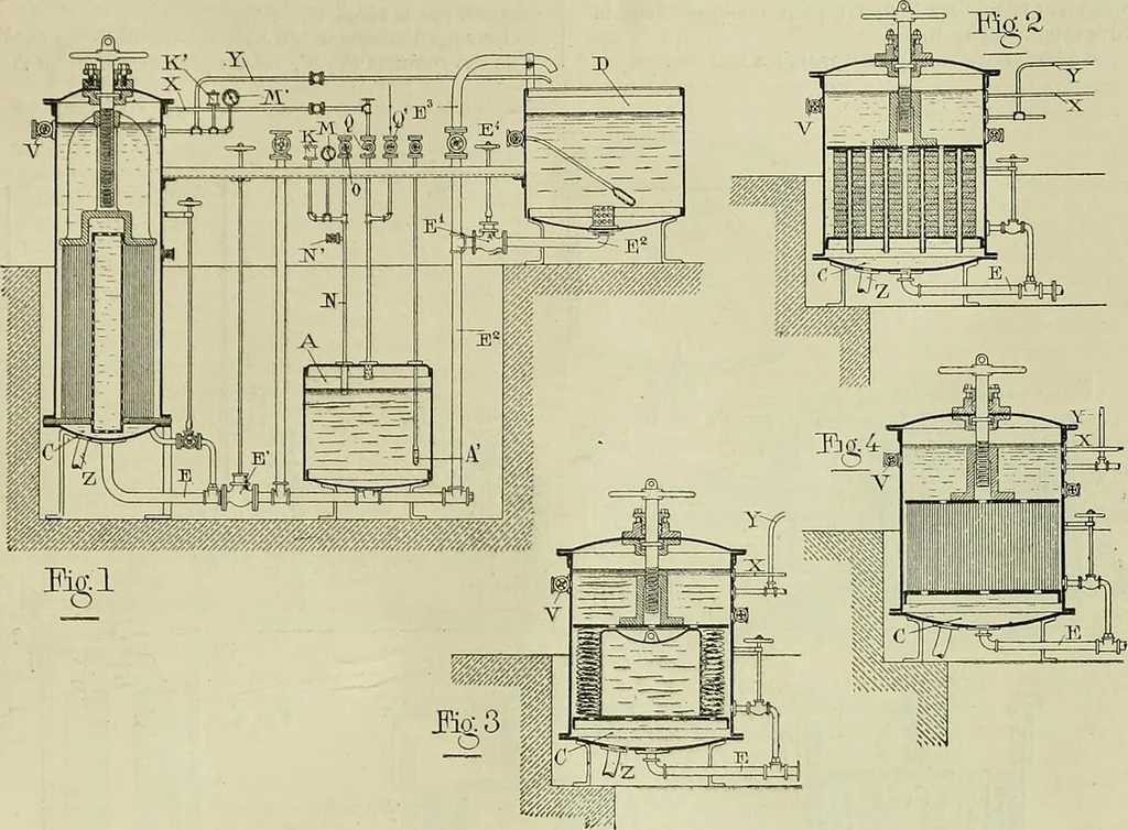 An illustration from Revue générale des matières colorantes et de leurs applications aux textiles, 1908, leaf 384