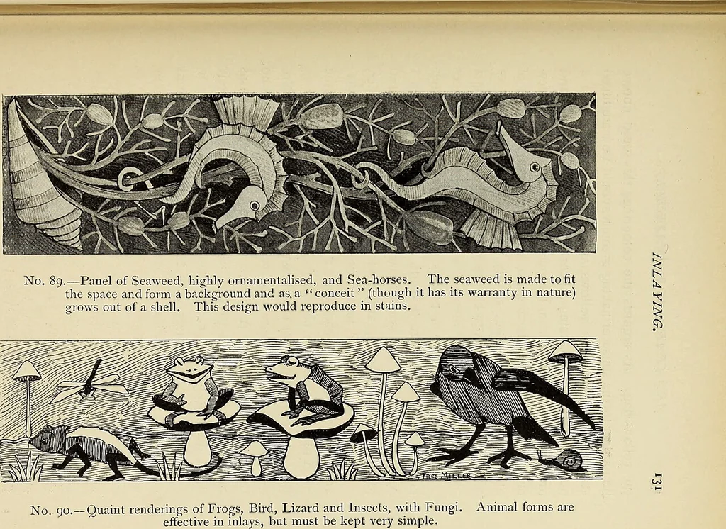 An illustration from Art crafts for amateurs, 1901, leaf 144