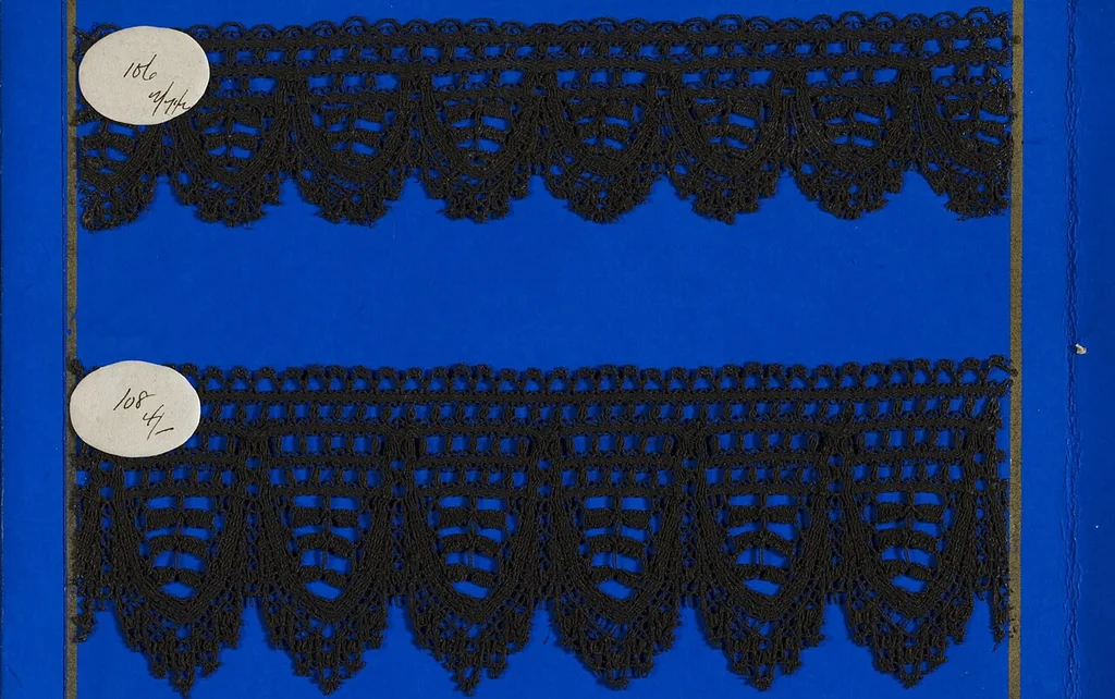 An illustration from Lace sample book, 1900, leaf 21