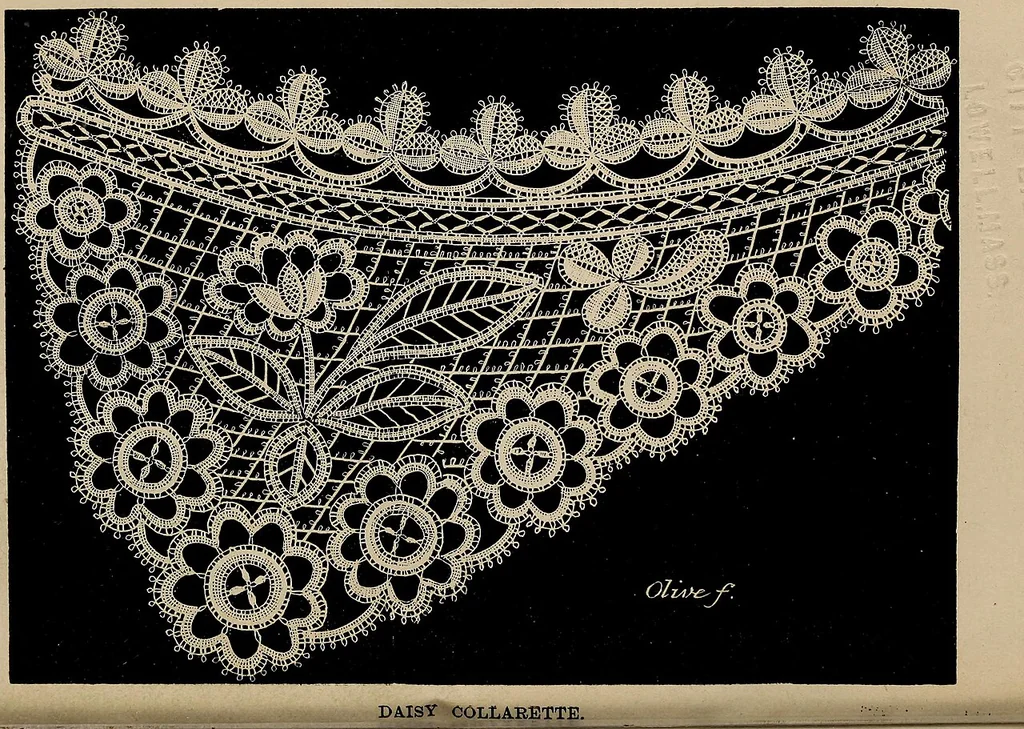 An illustration from The Honiton lace book, 1875, leaf 43