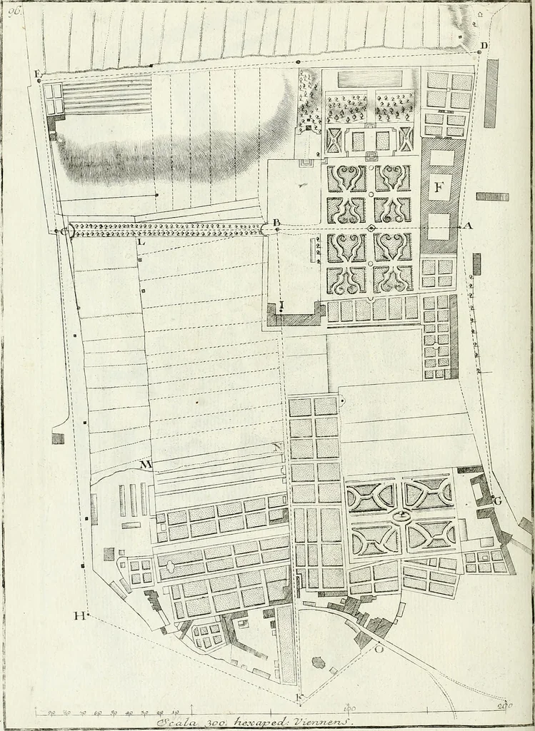 An illustration from De re ichnographica : cujus hodierna praxis exponitur, et propriis exemplis pluribus illustratur : inque varias, quae contingere possunt, ejusdem aberrationes, posito quoque calculo, inquiritur, 1751, leaf 123