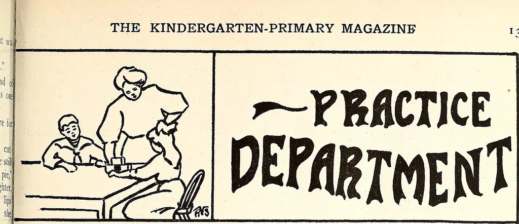 An illustration from The Kindergarten-Primary Magazine, 1901, leaf 22