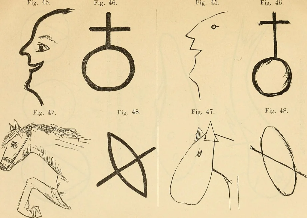 An illustration from Magnetismus und Hypnotismus; eine Darstellung dieses Gebietes, mit besonderer Berücksichtigung der Beziehungen zwischen dem mineralischen Magnetismus, dem sogenannten thierischen Magnetismus und dem Hypnotismus, 1895, leaf 248