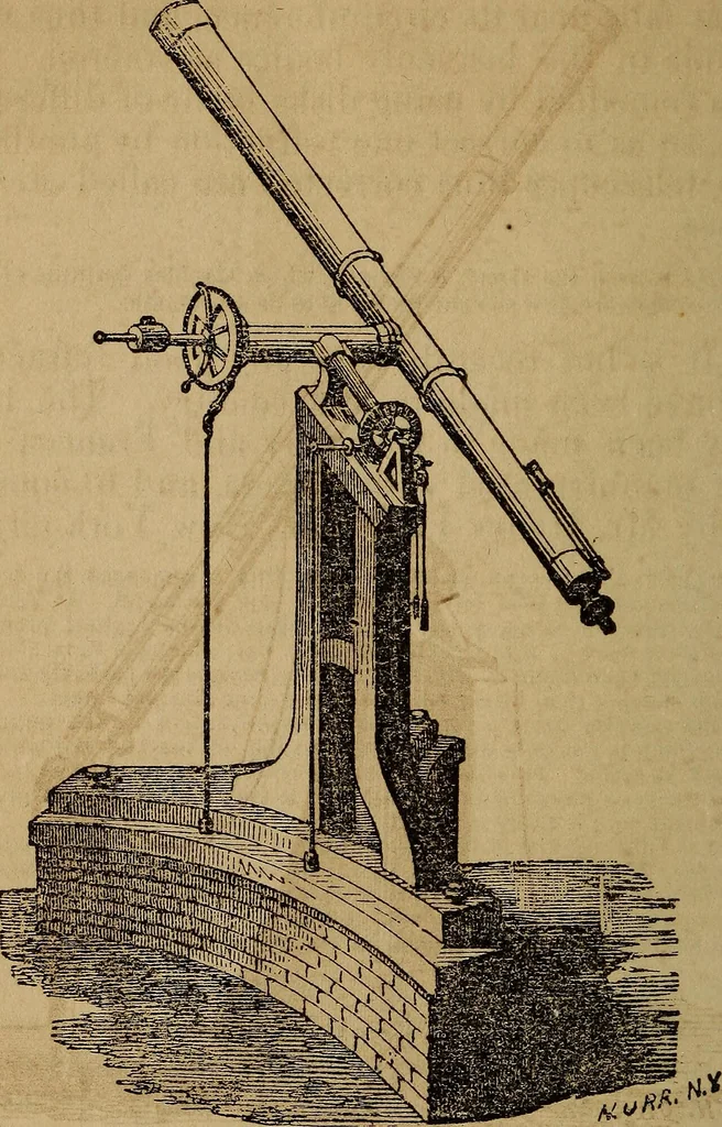 An illustration from A high-school astronomy: in which the descriptive, physical, and practical are combined .., 1859, leaf 231
